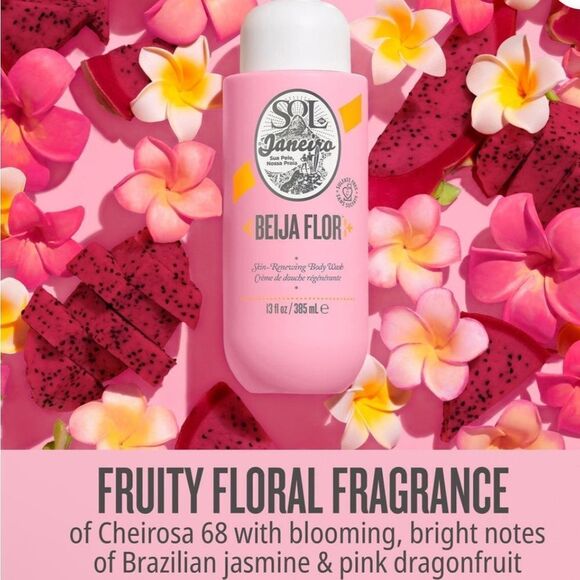 Sol de Janeiro BUNDLE 3 Beija De Flor Skin Moisturizing Body Wash. New! - Picture 8 of 9